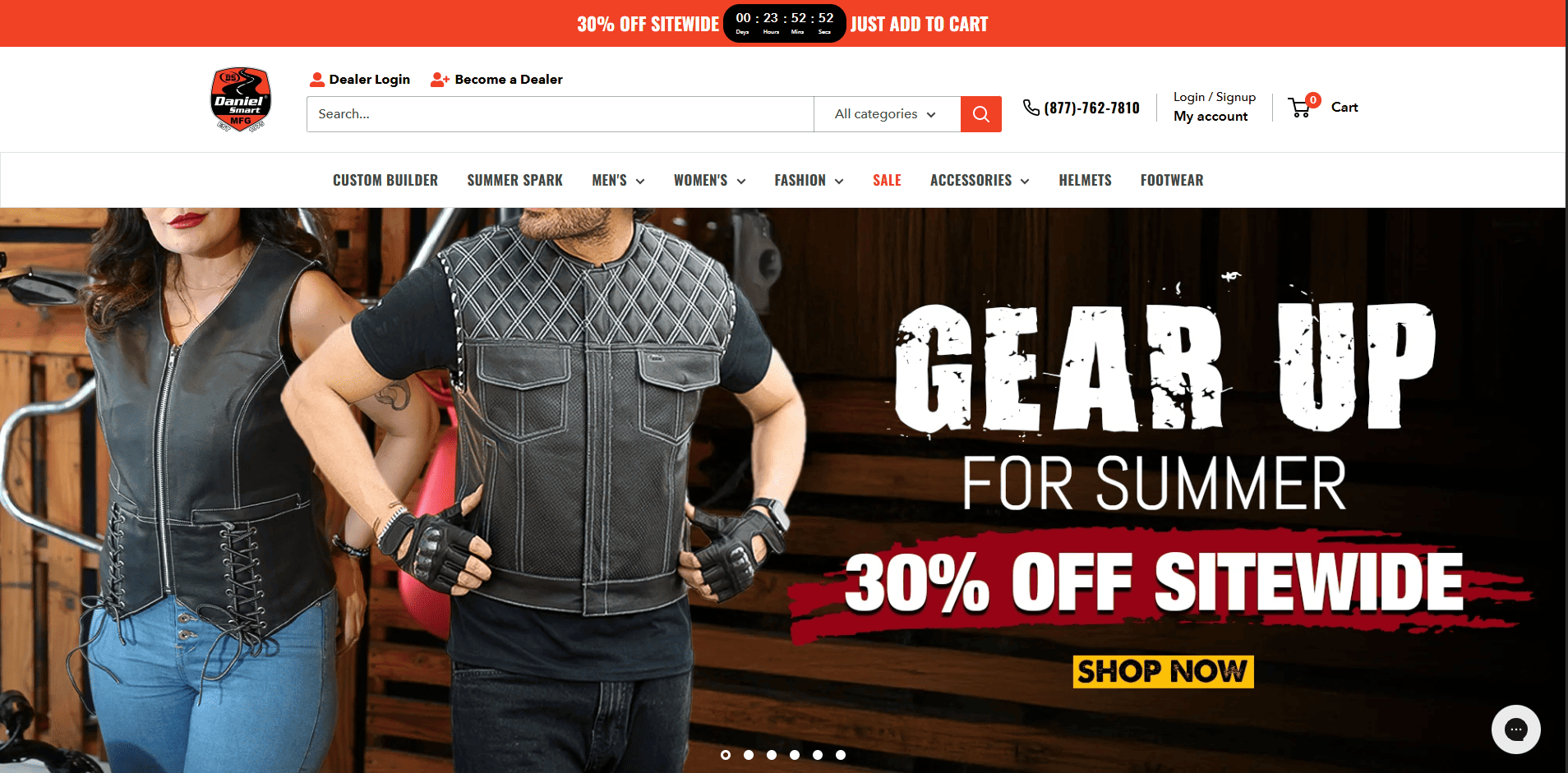 Store Creation for Daniel Smart MFG